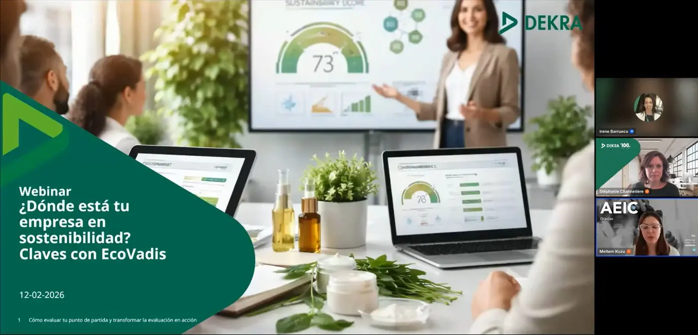 Webinar EcoVadis para ingredientes cosméticos: cómo preparar tu evaluación ESG y ganar confianza