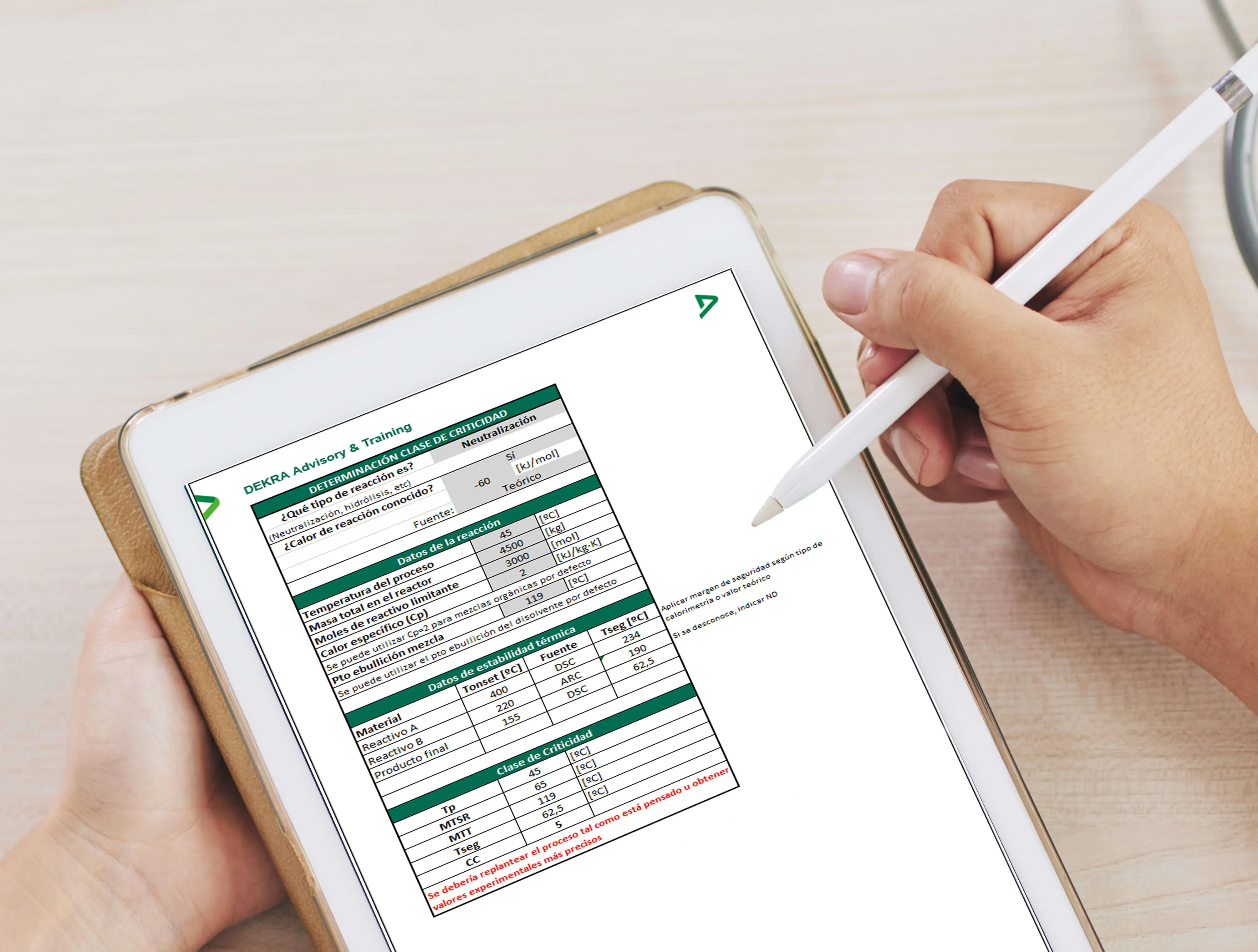 Determinación de la clase de criticidad