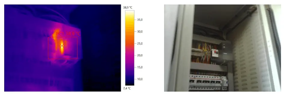 Termografía infrarroja parques eólicos