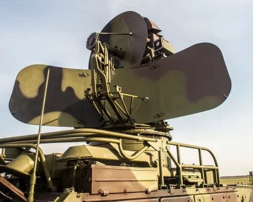 military satellite in camouflage color