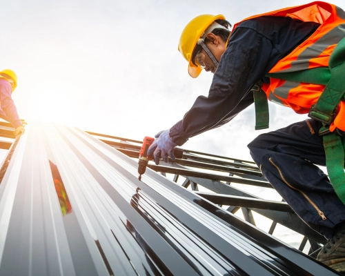 Construction worker working