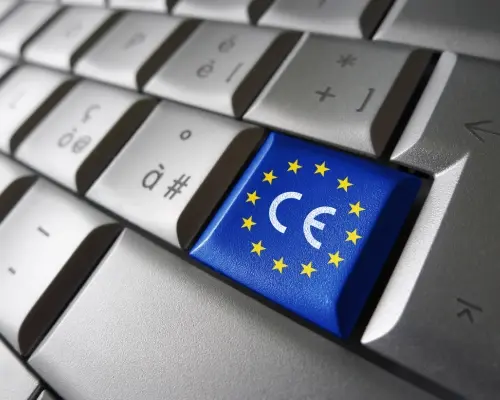 CE-keurmerk op toetsenbord