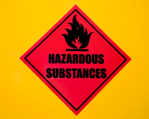 chemical substance hazard warning sticker