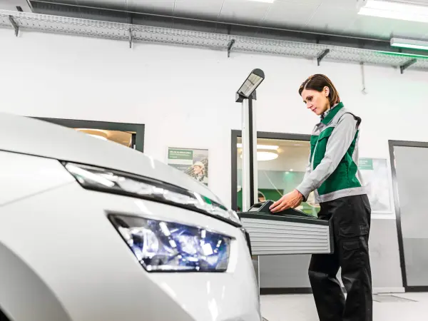 Photometric test on a car Photometric test on a car