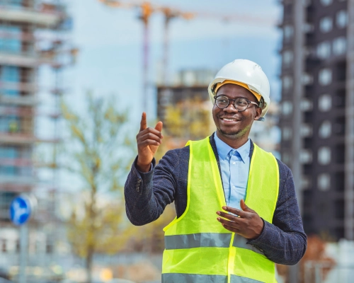 blije constructiemedewerker