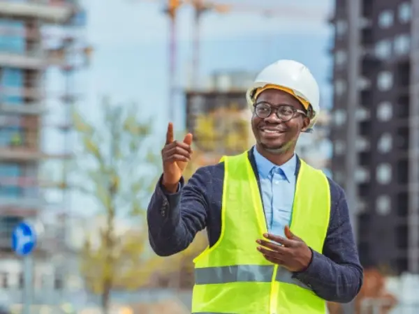 blije constructiemedewerker