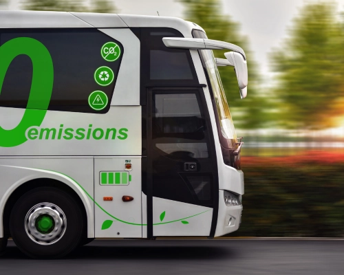 Electric sustainable bus with zero emissions