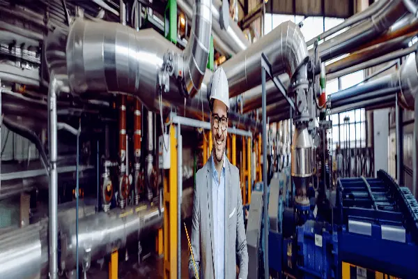 Inżynier podczas analizy  stanu technicznego  budynku. Ekspertyza techniczna obiektu.