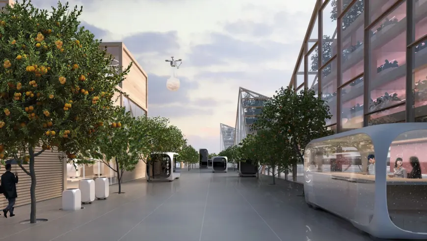 Mobile containers take on different functions of a city