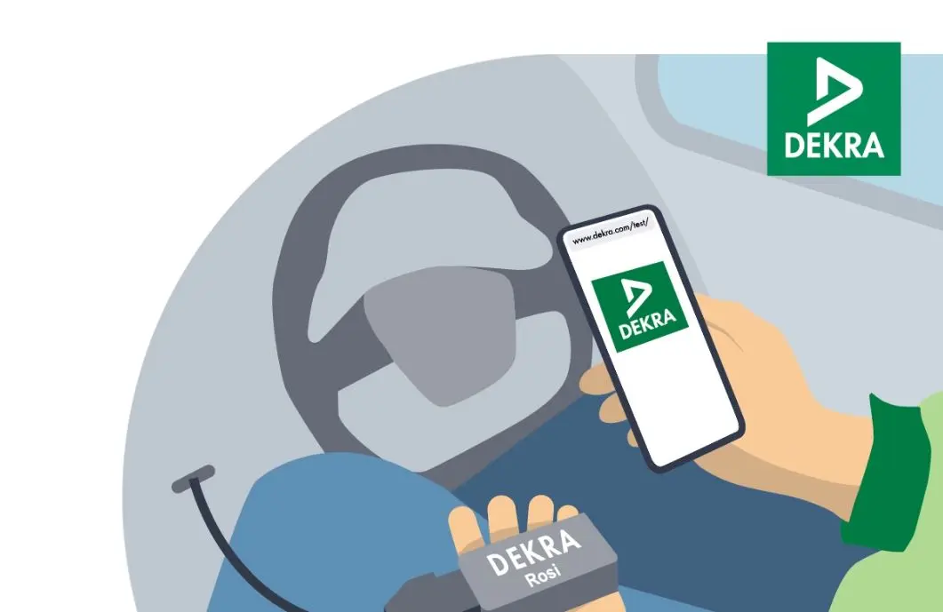 Hand holding battery test equipment