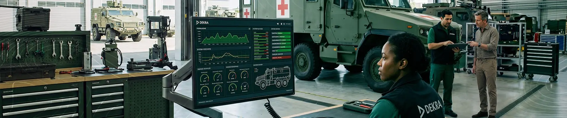 Dekra employees supporting the reliability and performance of defense ecosystems 