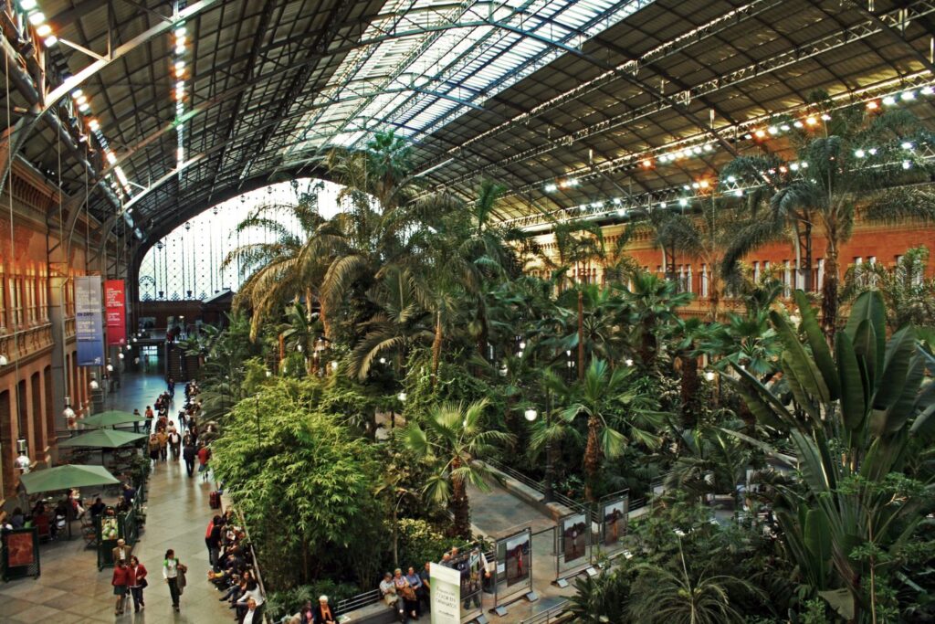 In Madrid Atocha station, more than 7,000 plants