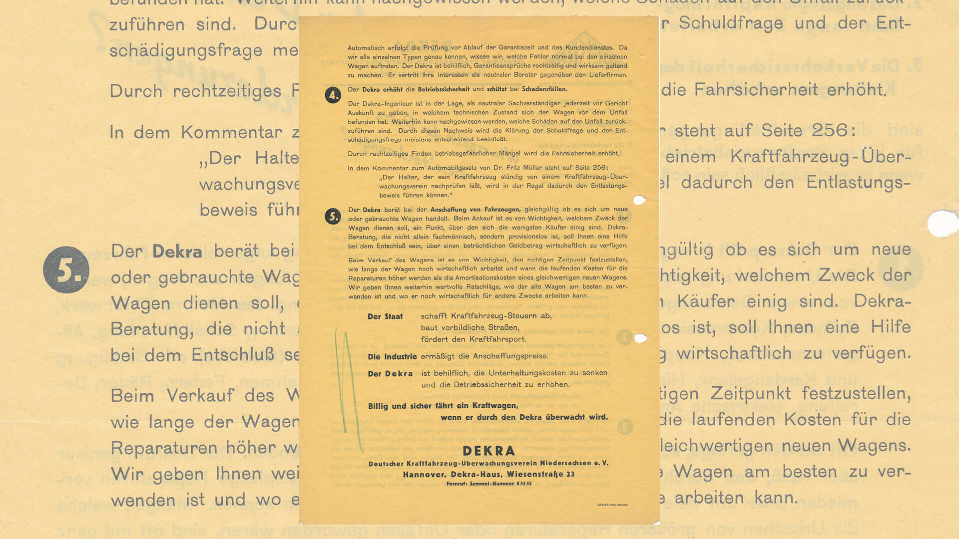DEKRA informatieblad 1936