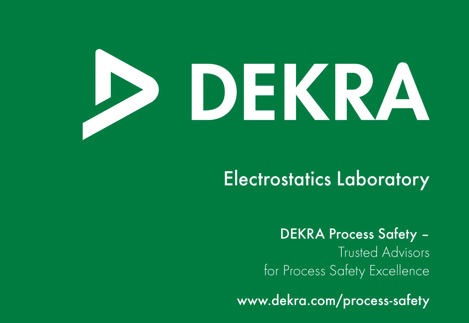 Electrostatics Laboratory – DEKRA Process Safety 