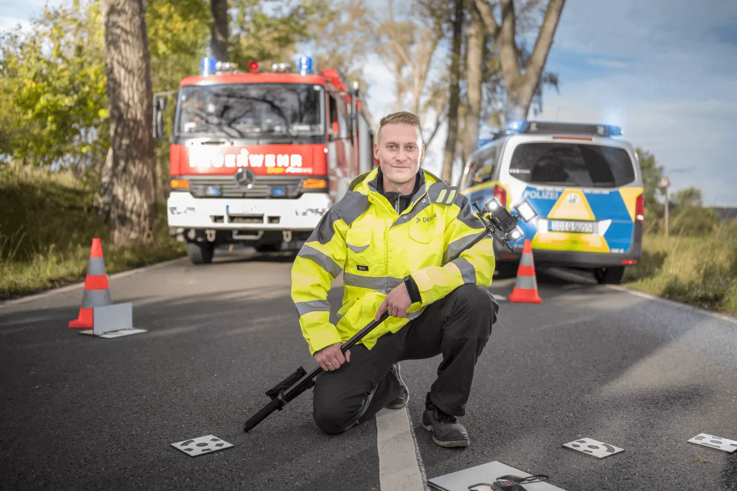 Unfallanalytiker vor Ort