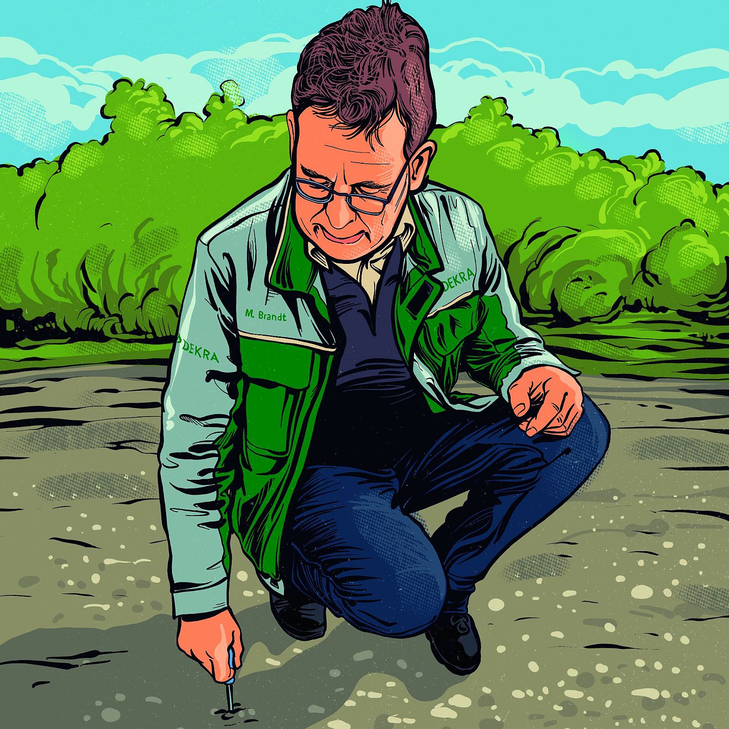 The ground covering must feature a certain granularity and coverage depth