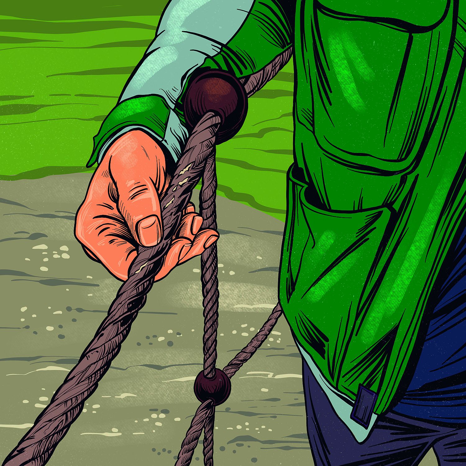 The guy ropes for the play apparatus must not show any damage. 