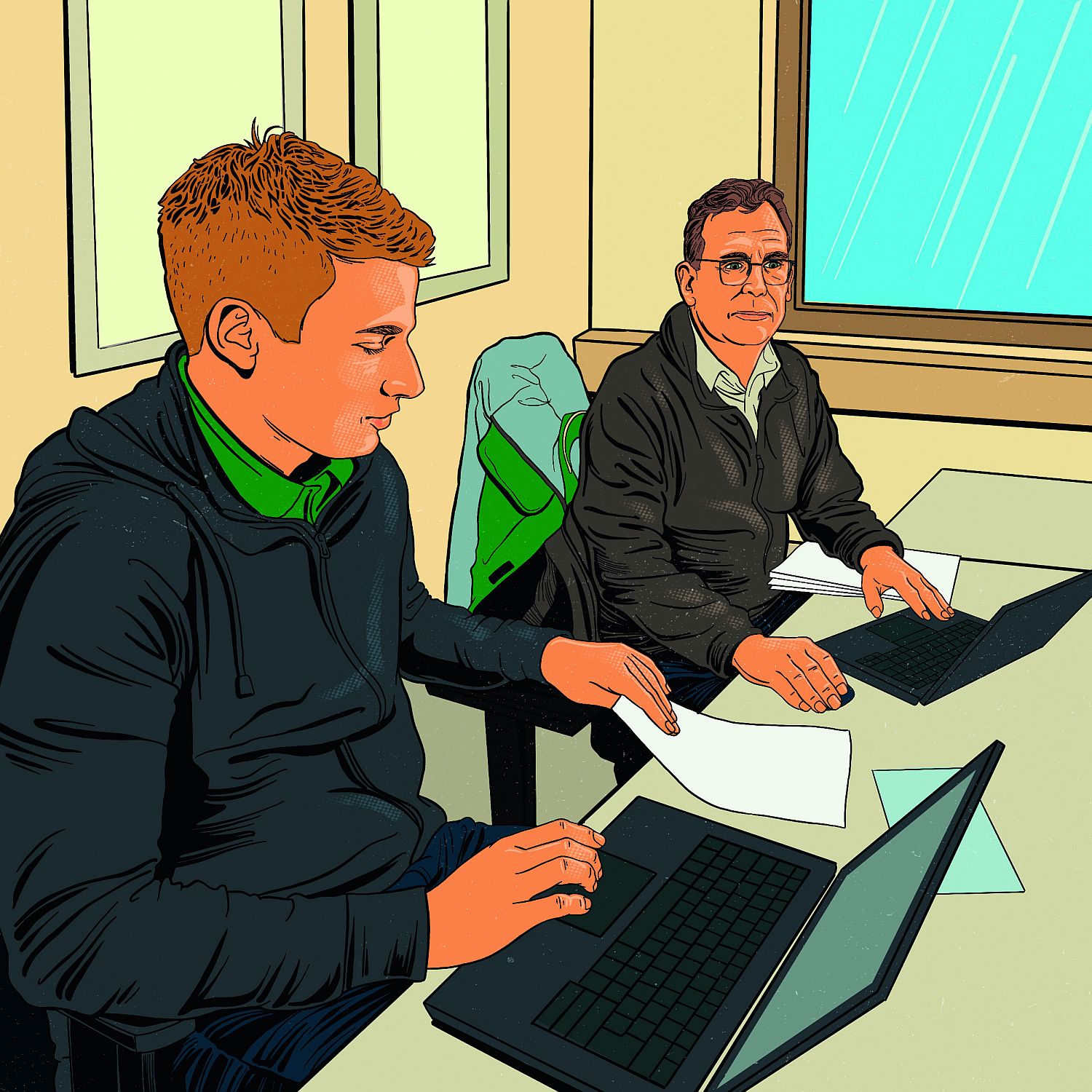 Back in the office, the test report is prepared for the operator.