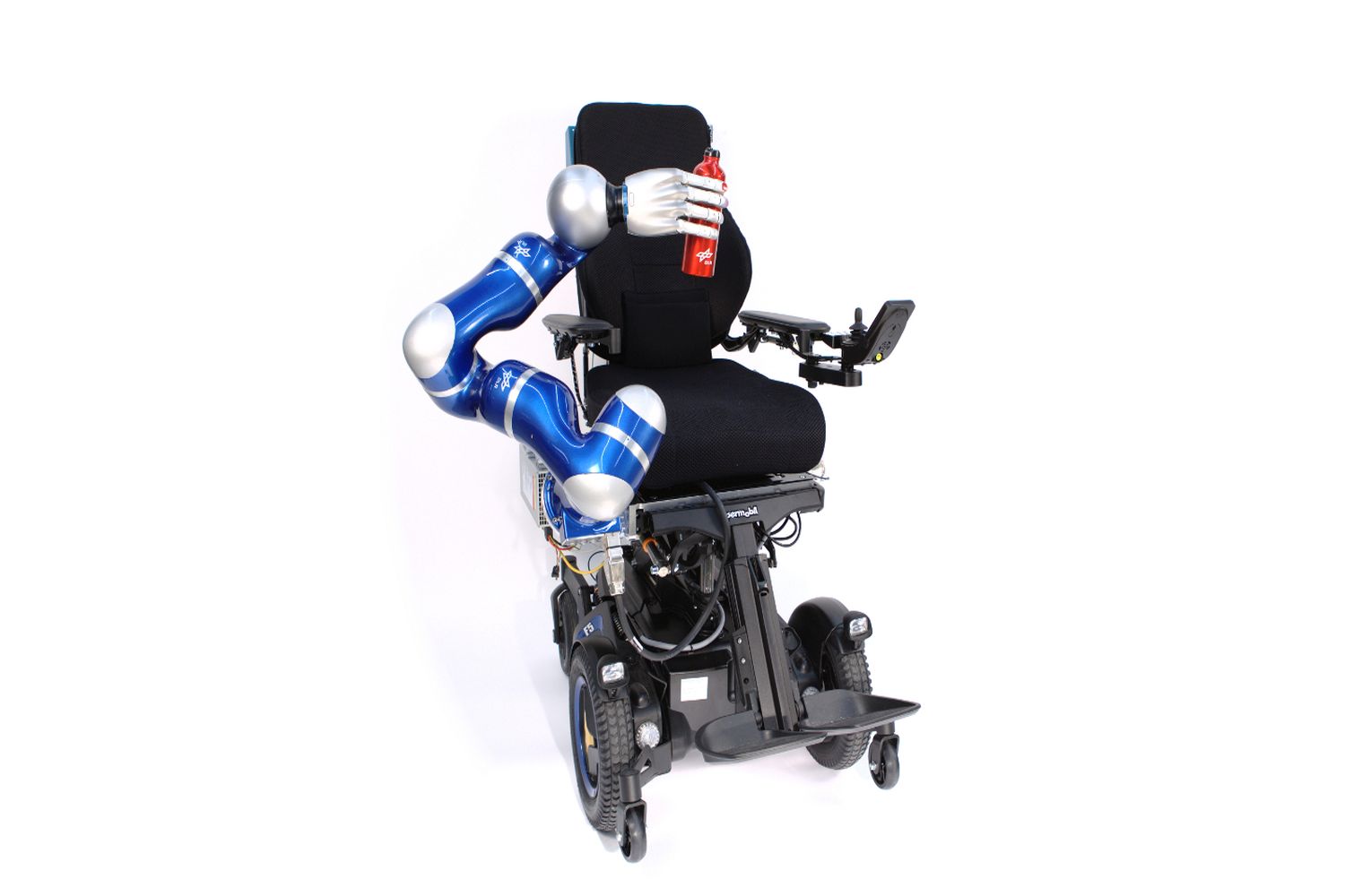 Edan ist ein Rollstuhl mit Roboterarm