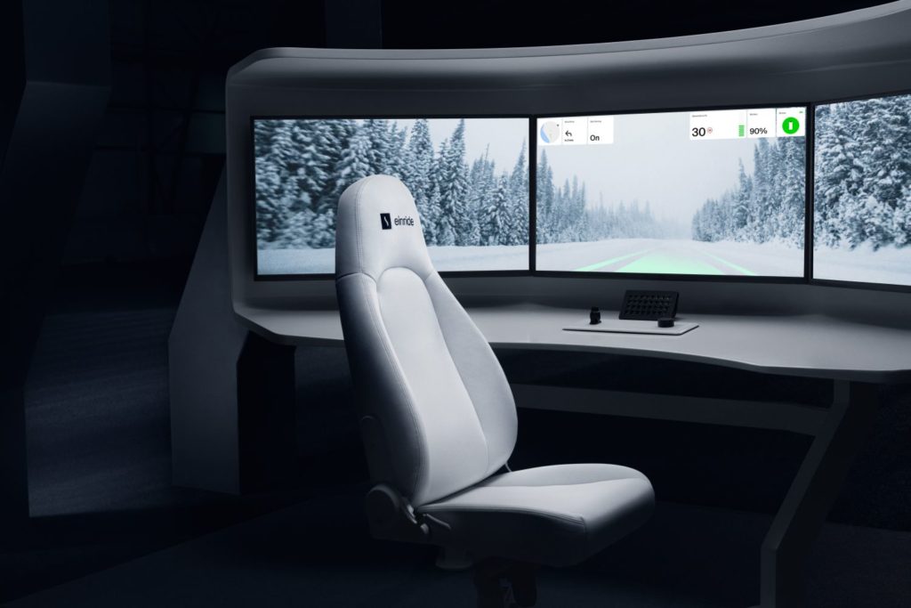 Einride's automated trucks can be teleoperated. Photo: Einride