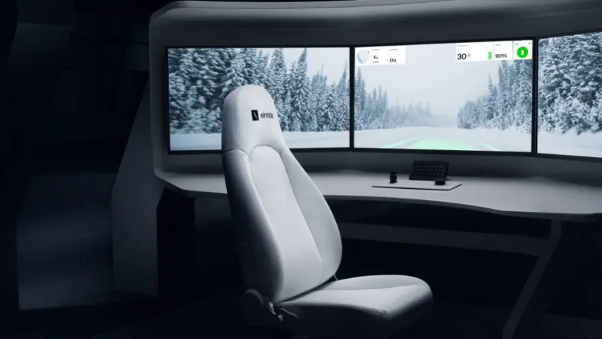 Die automatisierten Trucks von Einride können teleoperiert gesteuert werden. Foto: Einride