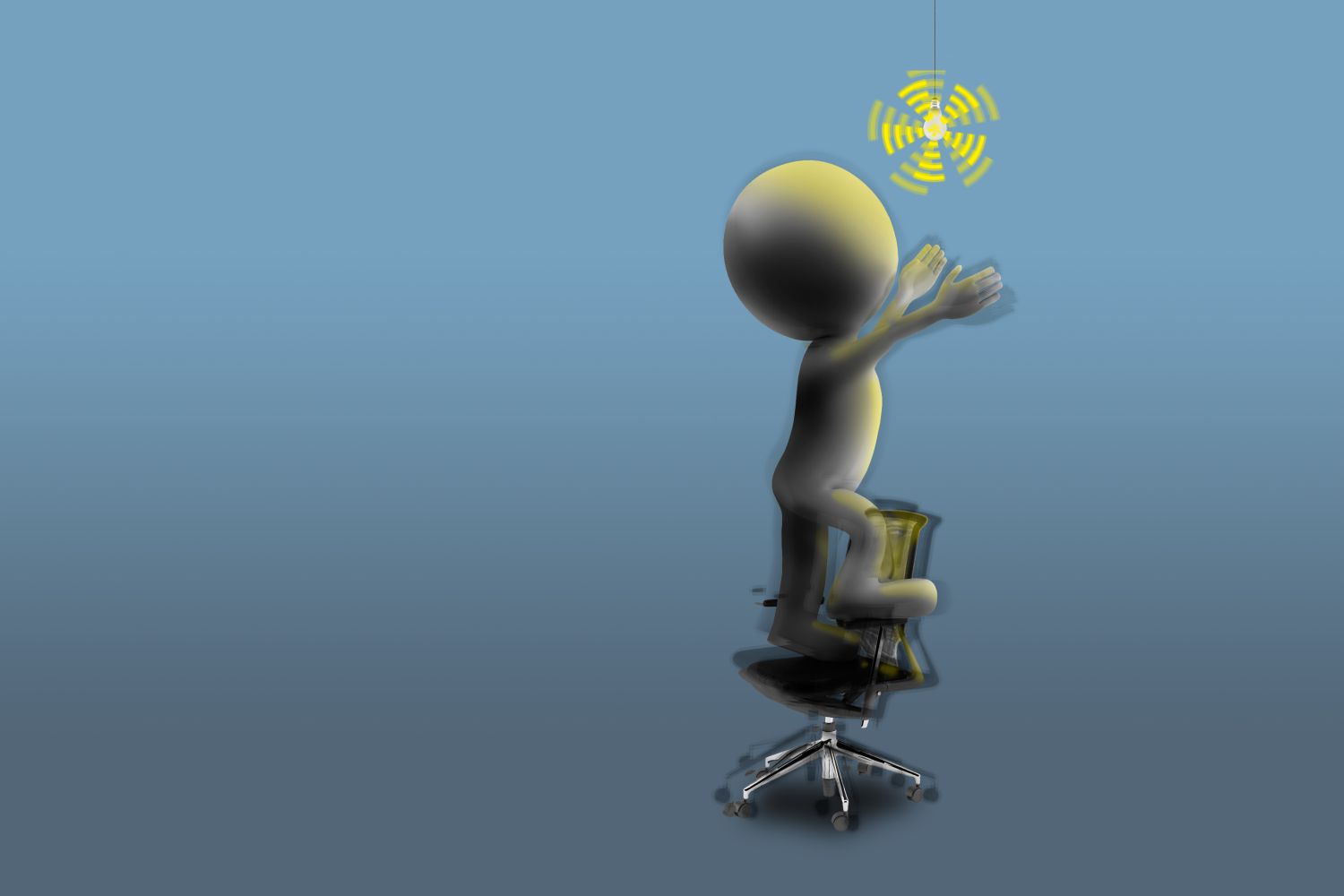 some people change a light bulb on a shaky chair some people change a light bulb on a shaky chair