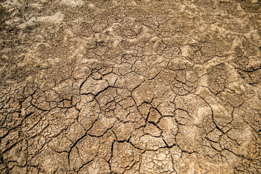 Dry desert soil