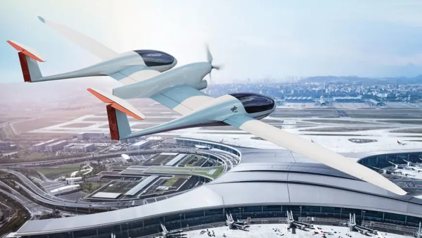 Das Wasserstoffflugzeug HY4 besitzt einen Doppelrumpf und eine Spannweite von rund 21 Metern.