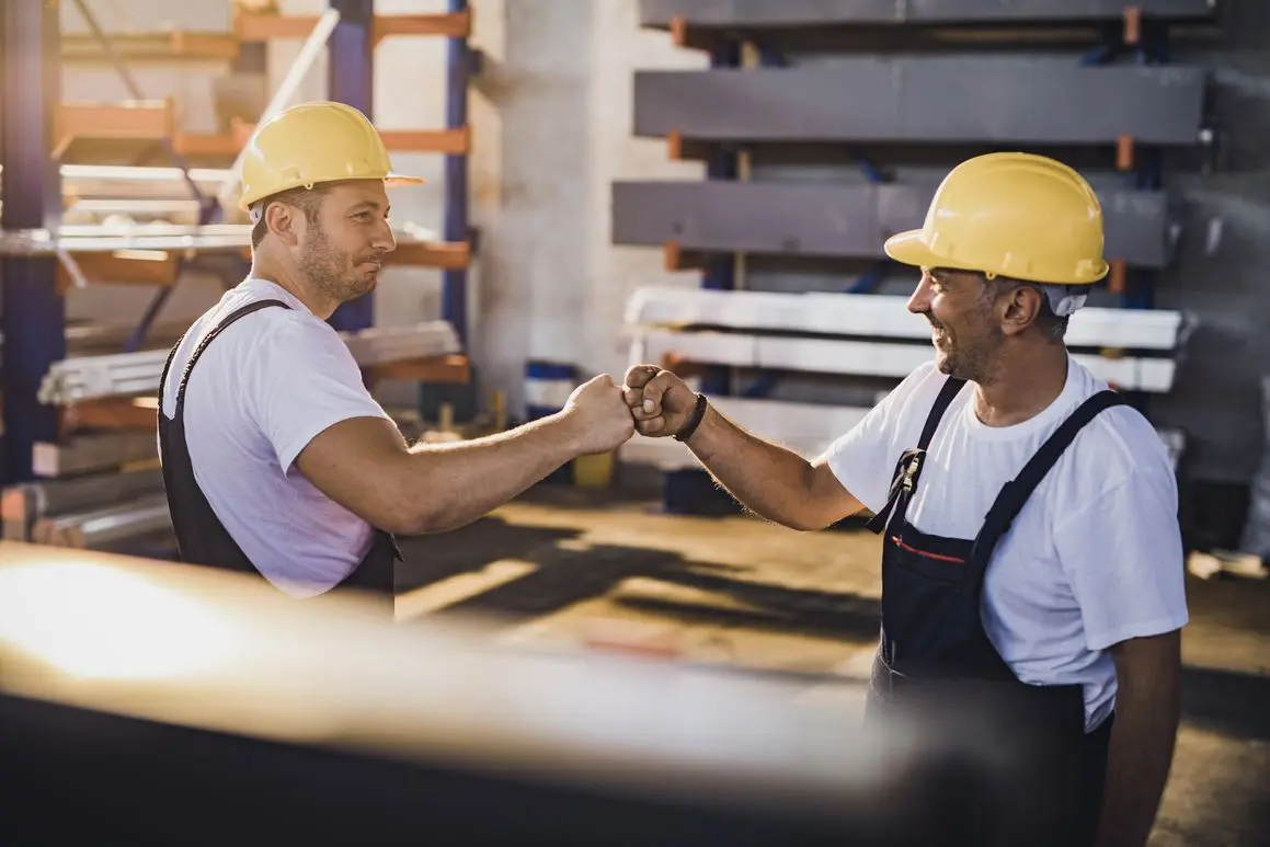 Two men shaking hands