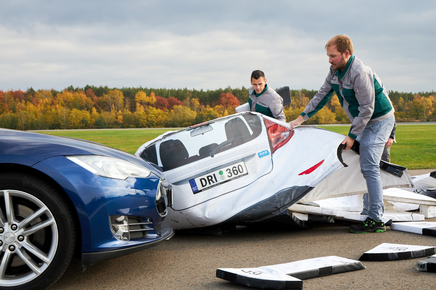 Only in complex tests it can be clarified how the vehicles behave in the event of an accident. Photo: Anika Büssemeier