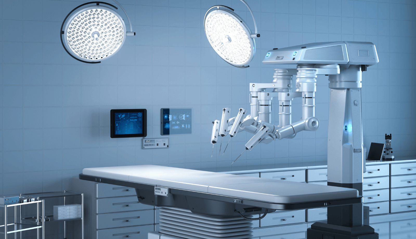 Operating room with medical equipment Operating room with medical equipment