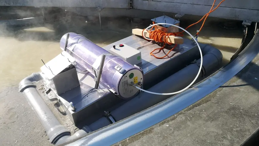Passive surface sampling:  Odor sampling at a wastewater treatment plant involves odor sampling at a passive source.  