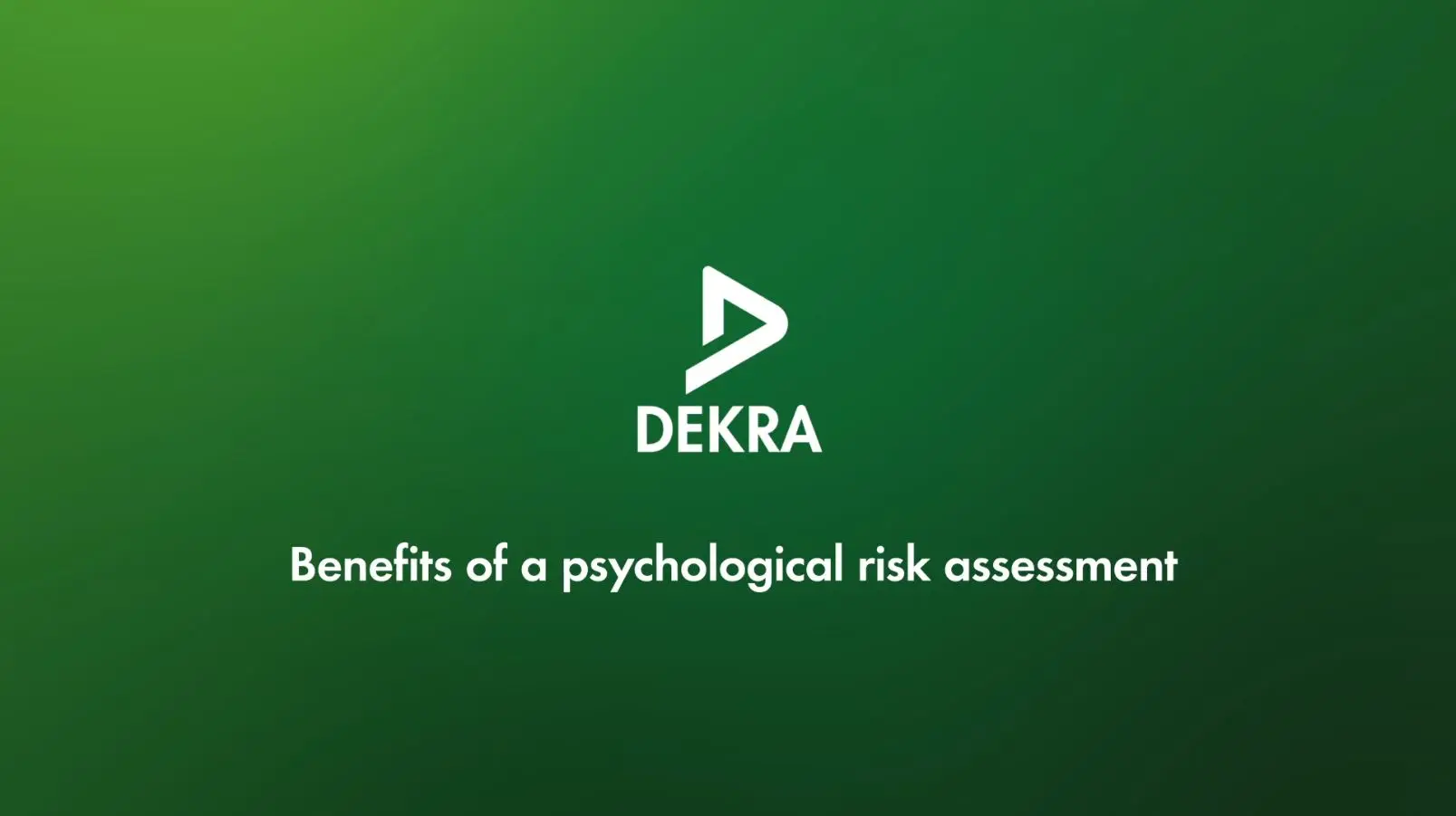 DEKRA Psychological Risk Assessment