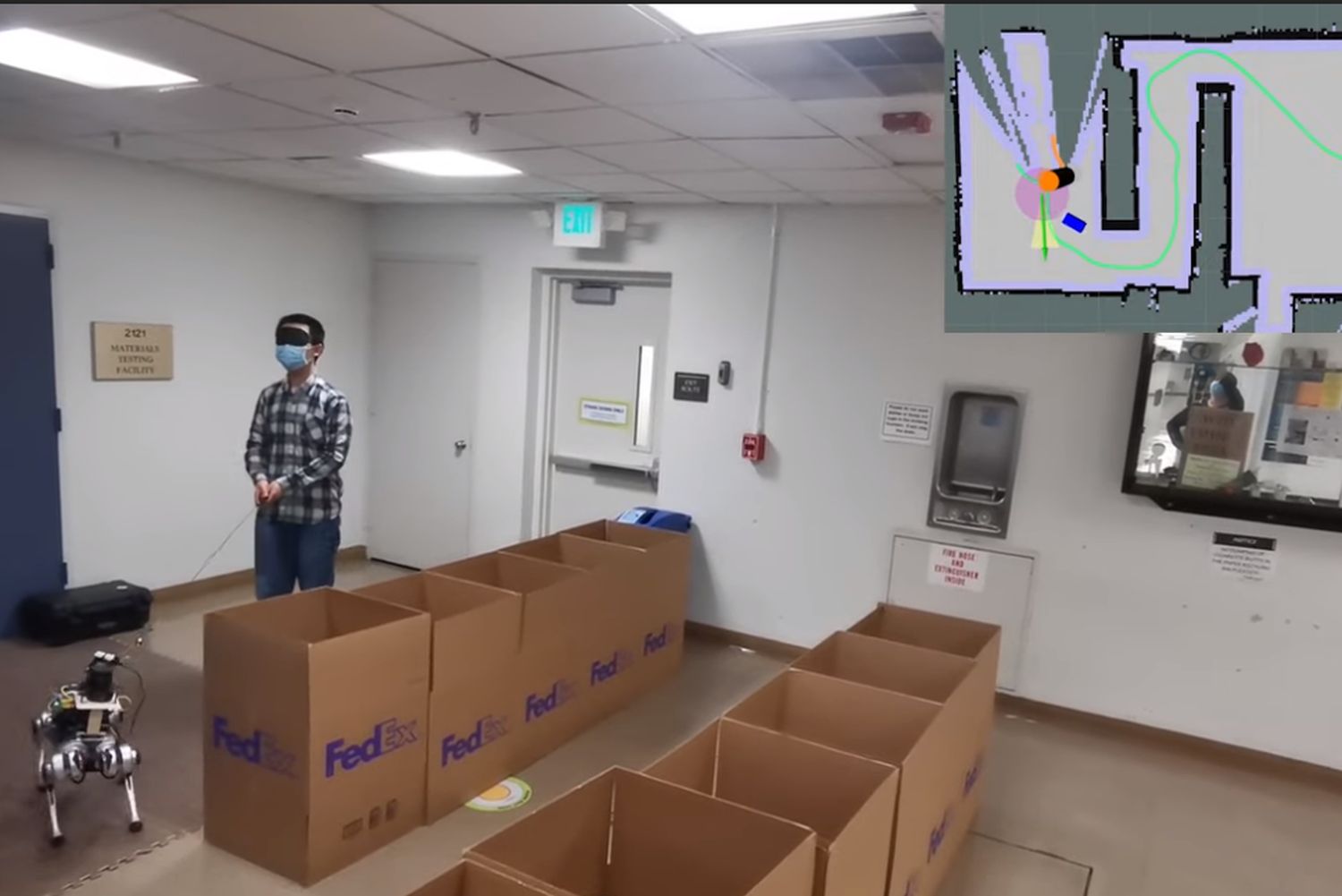 At Berkeley University scientists are experimenting with a robot