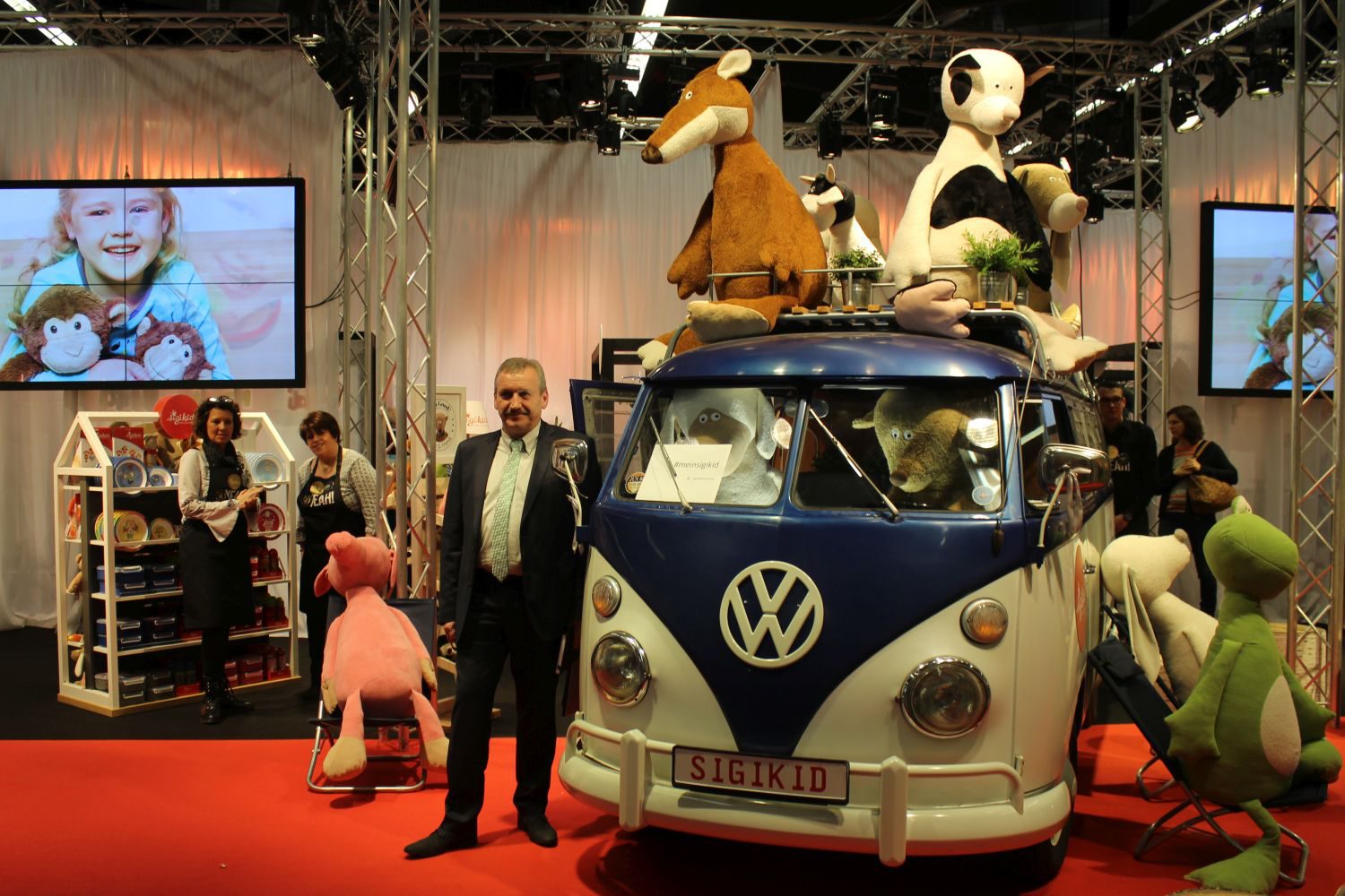 Thomas Haas, Head of Logistics at Sigikid, presented the stand in Nuremburg