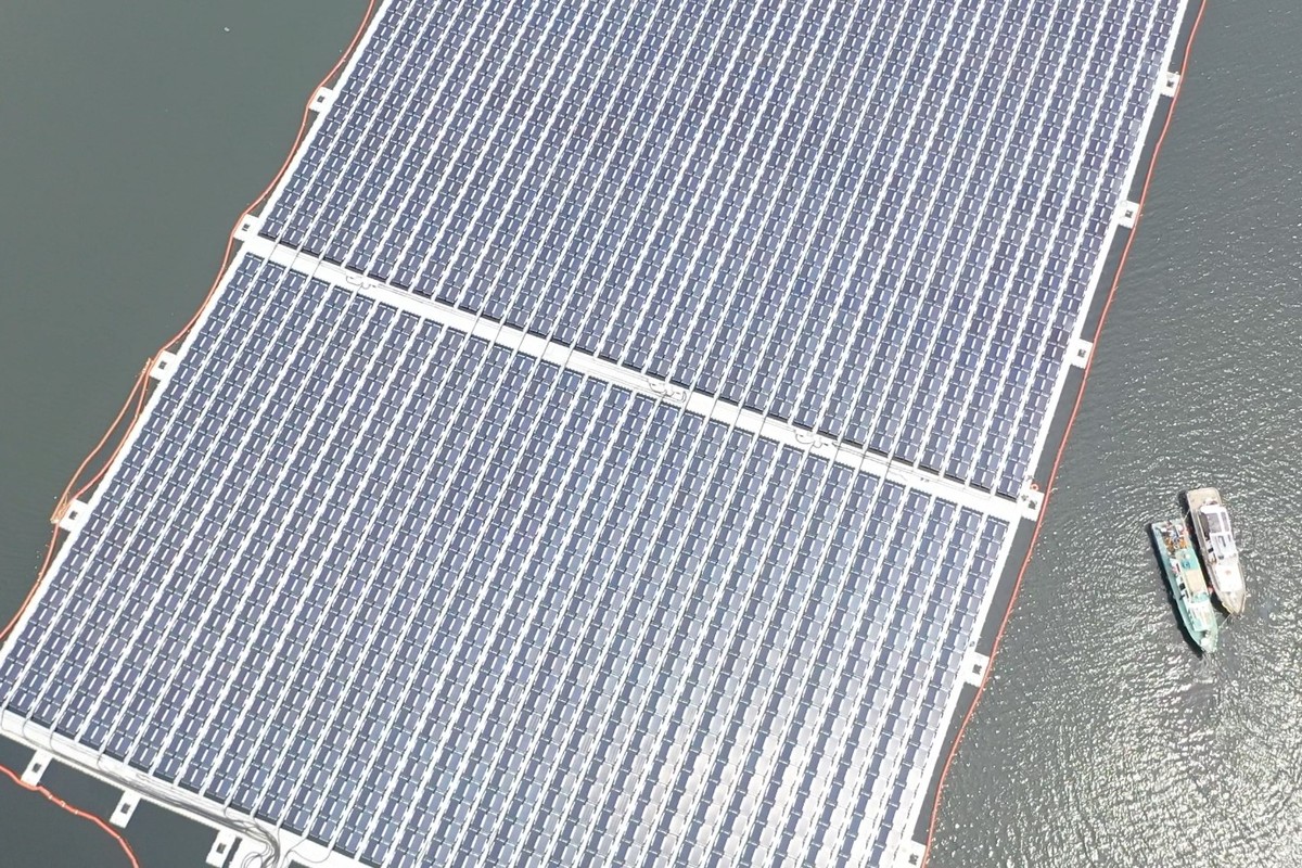 The installation consists of over 13,000 individual photovoltaic panels. Photo: Sunseap