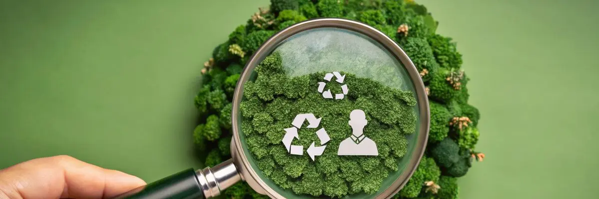 Lens with a hand Lens with a hand