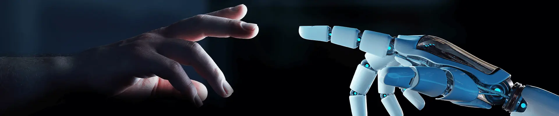 Human and robot touching