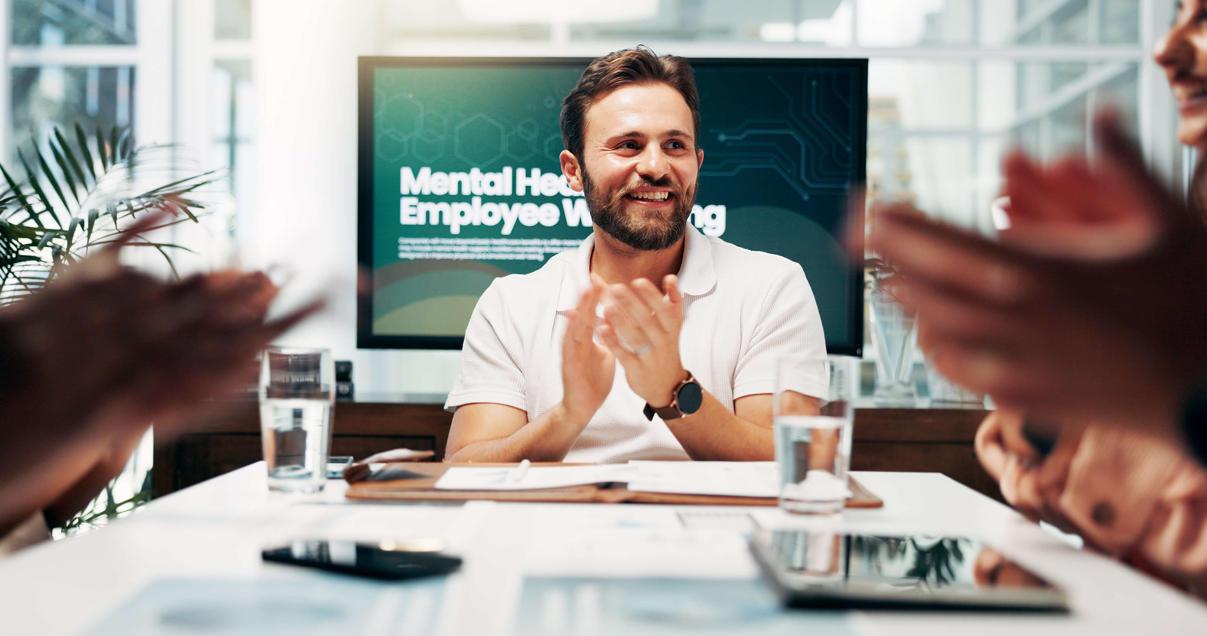 Man in Conference Room