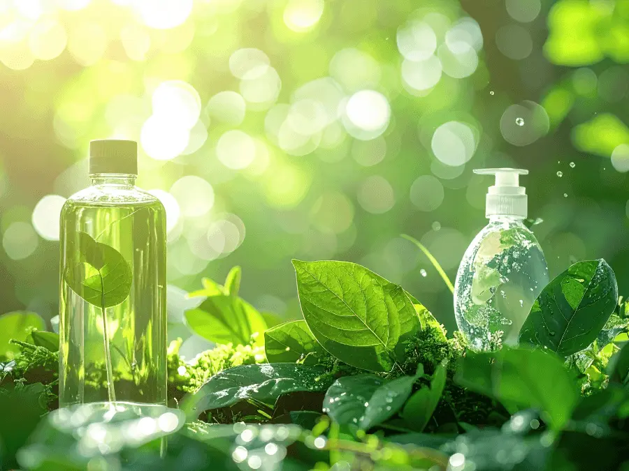 Green leaves and products