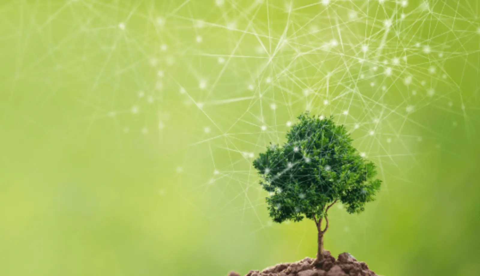 Hands holding a globe with ESG symbols representing environmental, social and governance responsibility on a green background