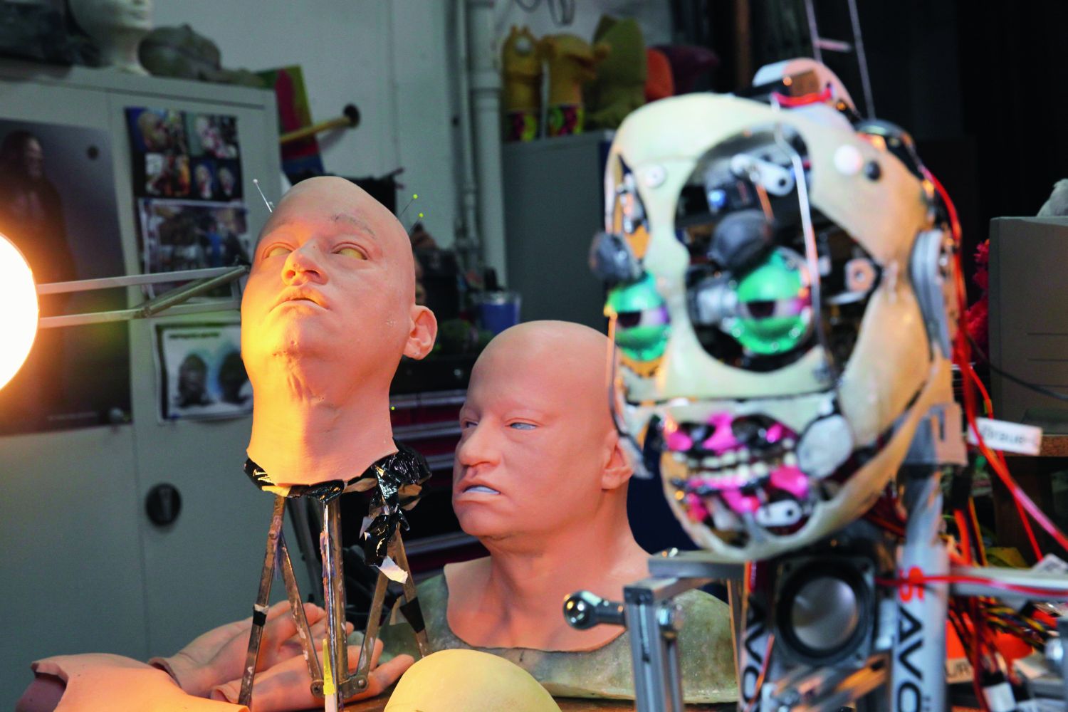 Engineers use servo motors and silicone to form the new body of Thomas Melle