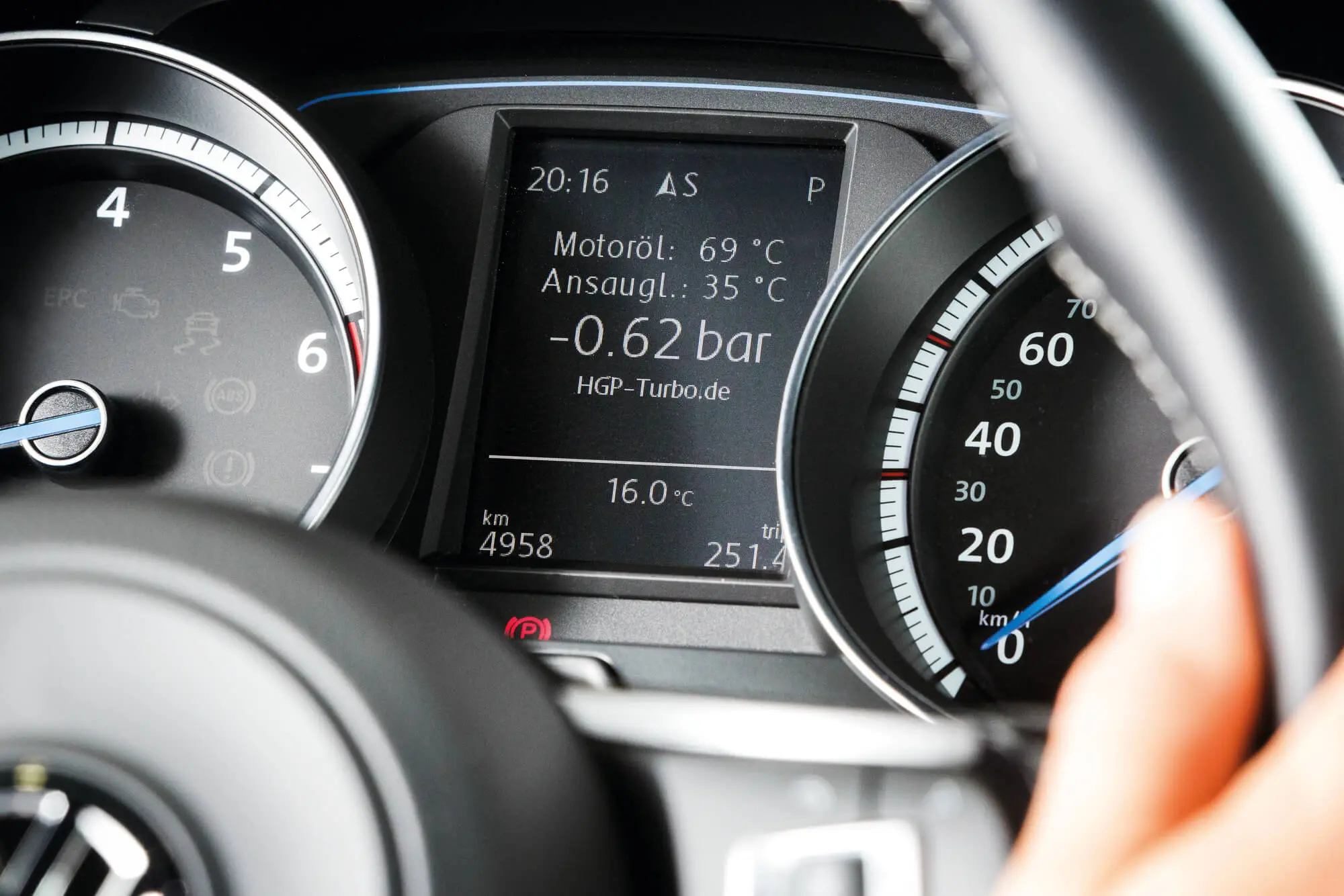 Dashboard van personenwagen