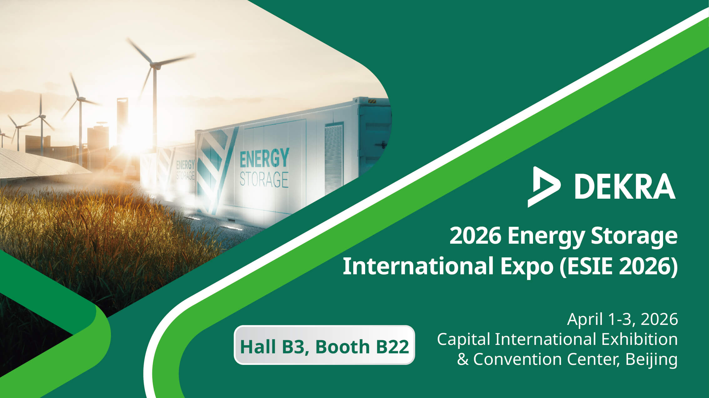 DEKRA exhibits at Energy Storage International Expo 2026 in Beijing