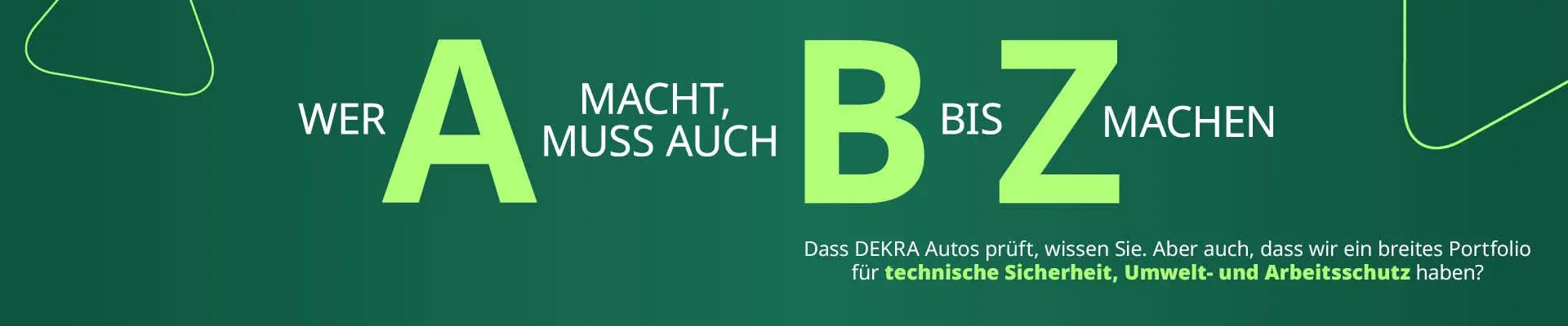 Banner einer Werbekampagne 
