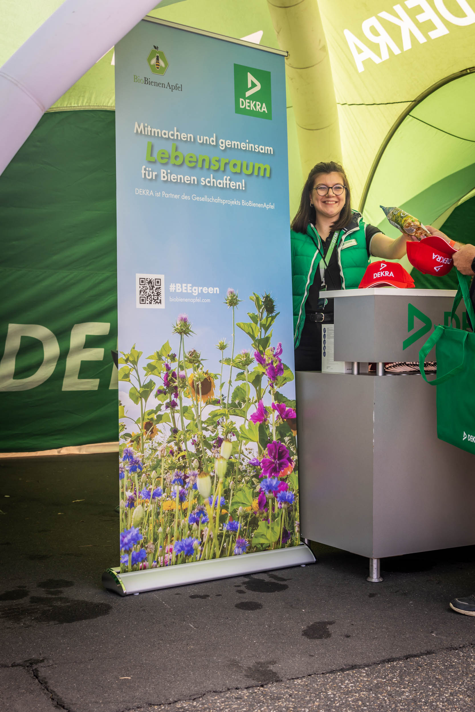Verteilung der BioBienenApfel-Samen bei der DTM