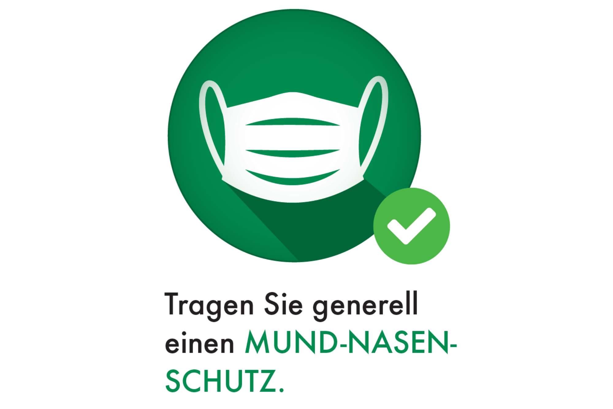 DEKRA Hygiene Hinweis Tragen Sie generell einen MUND-NASENSCHUTZ