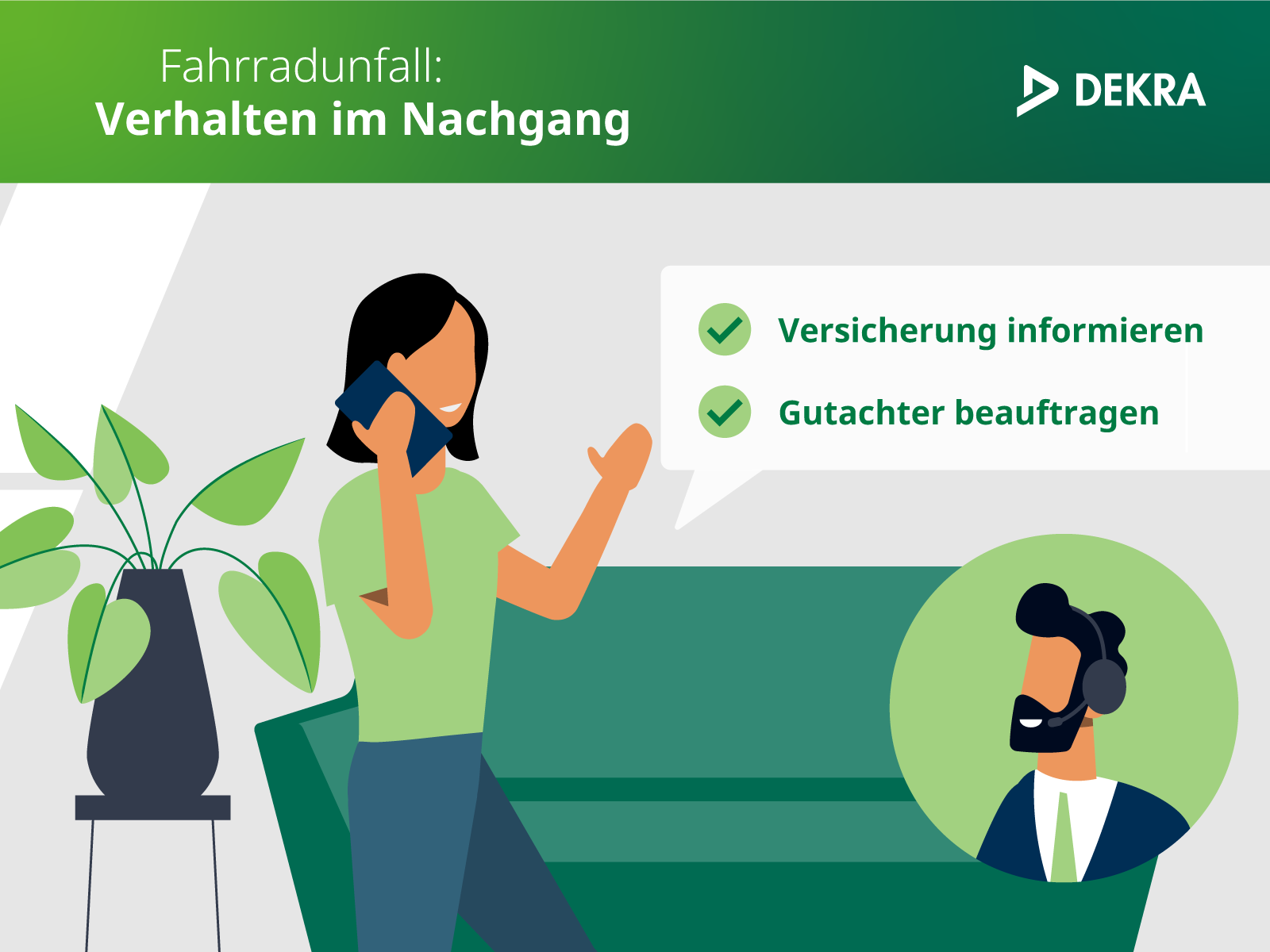 Visual, wie Person eine Büromitarbeiterin anruft
