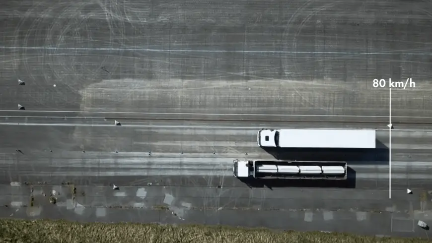 LKW Bremstest