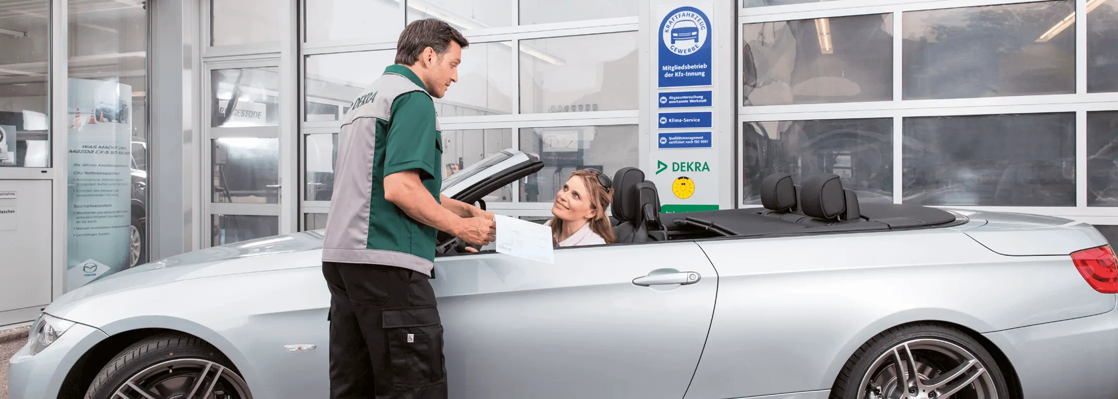 DEKRA für den Automobilhandel und die Kfz-Werkstätten.